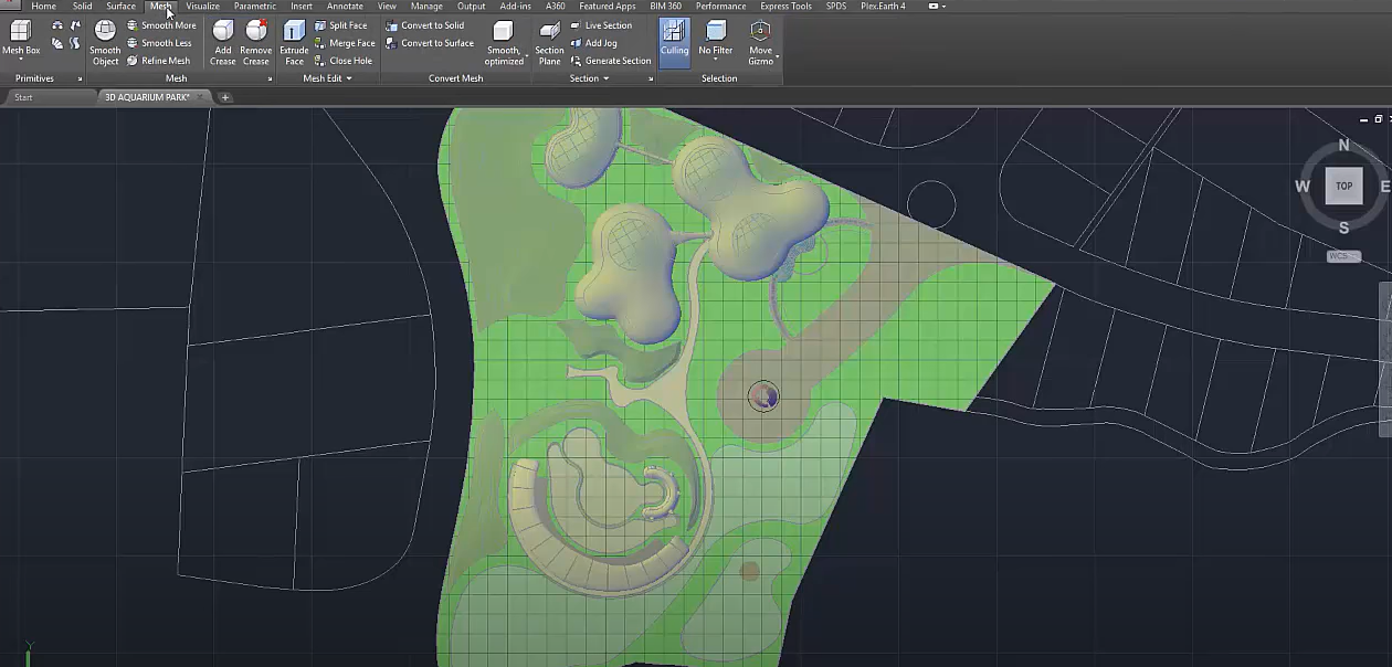 AutoCAD 3D Basics Workspace displayed on a computer screen