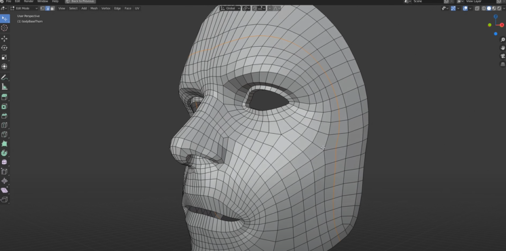 Maya's Polygon Modeling in a screenshot