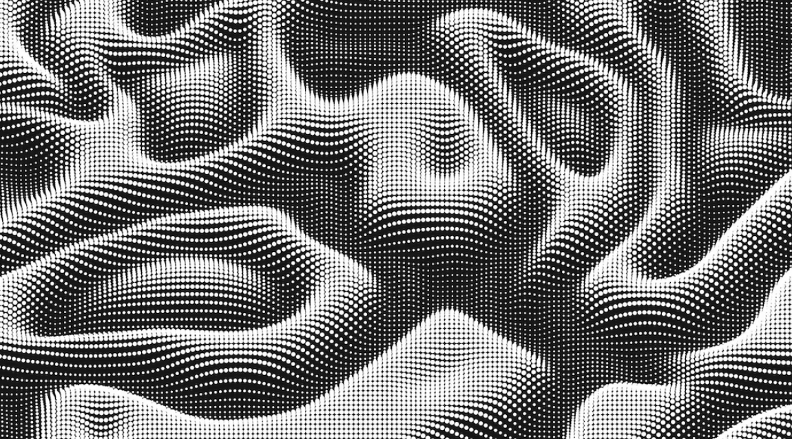 point wave noise texture - black and white photo